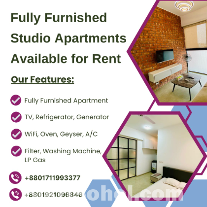 Renting A furnished 1BHK Apartment In Bashundhara R/A.